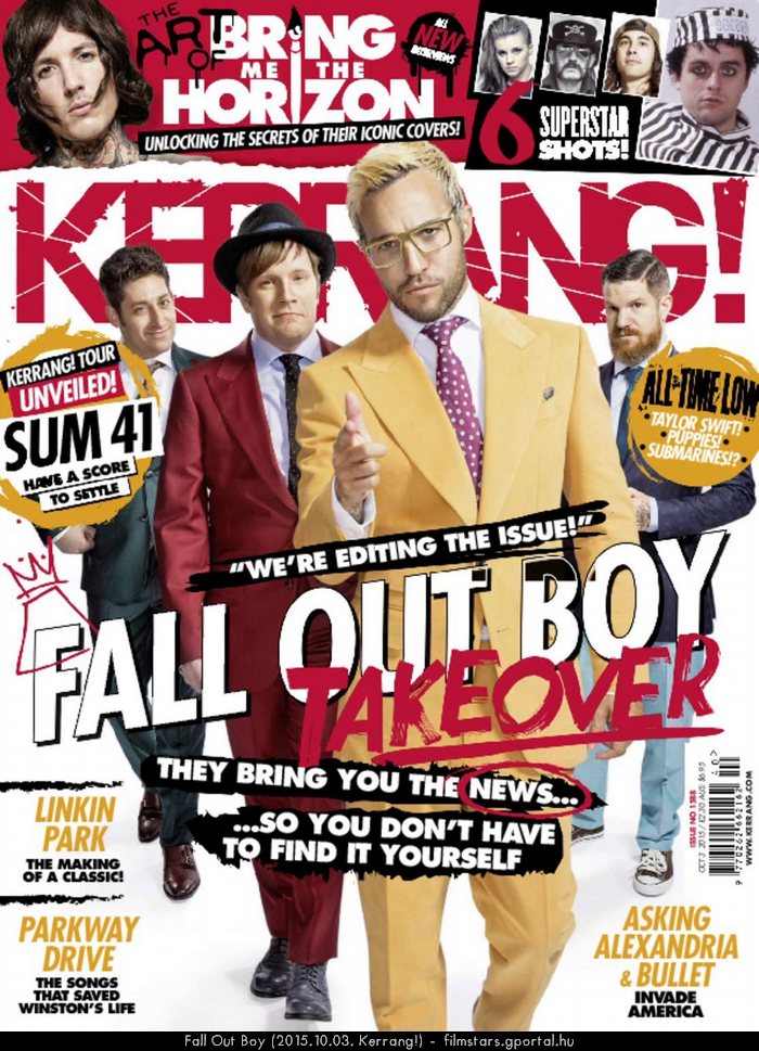 Fall Out Boy (2015.10.03. Kerrang!)