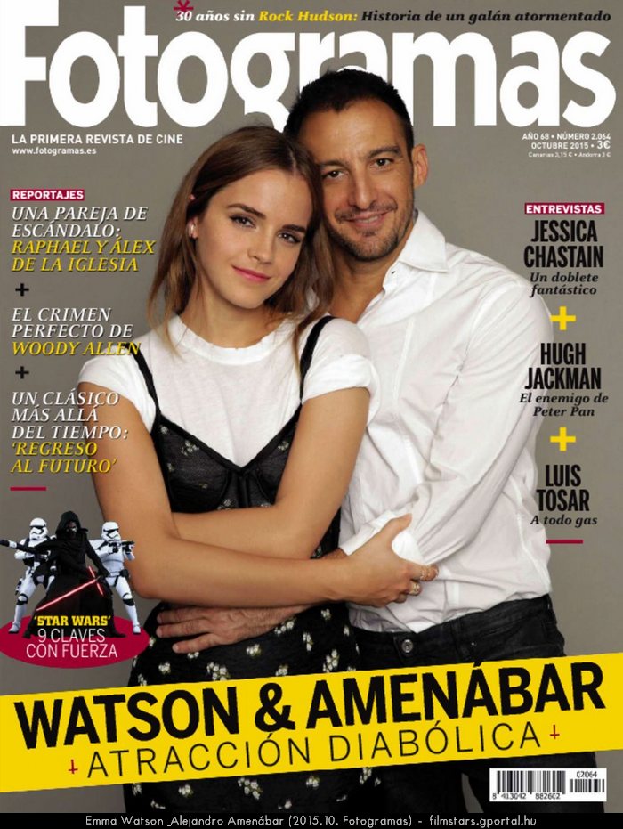 Emma Watson & Alejandro Amenbar (2015.10. Fotogramas)