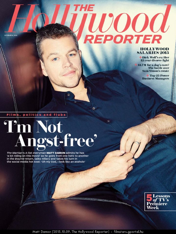 Matt Damon (2015.10.09. The Hollywood Reporter)