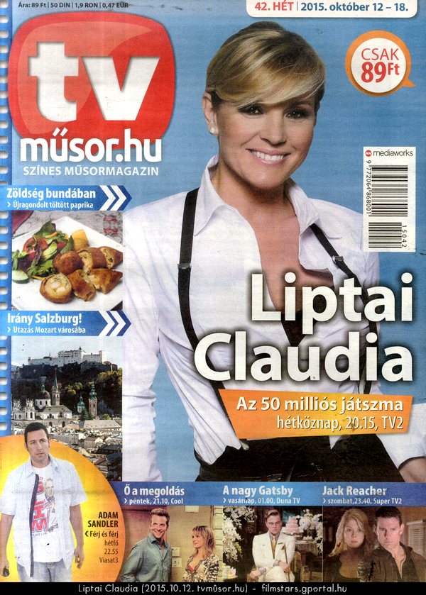 Liptai Claudia (2015.10.12. tvmsor.hu)