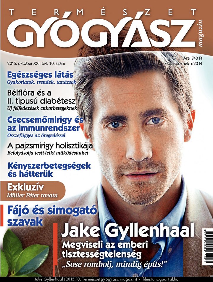 Jake Gyllenhaal (2015.10. Termszetgygysz magazin)