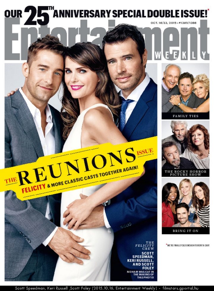 Scott Speedman, Keri Russell & Scott Foley (2015.10.16. Entertainment Weekly)