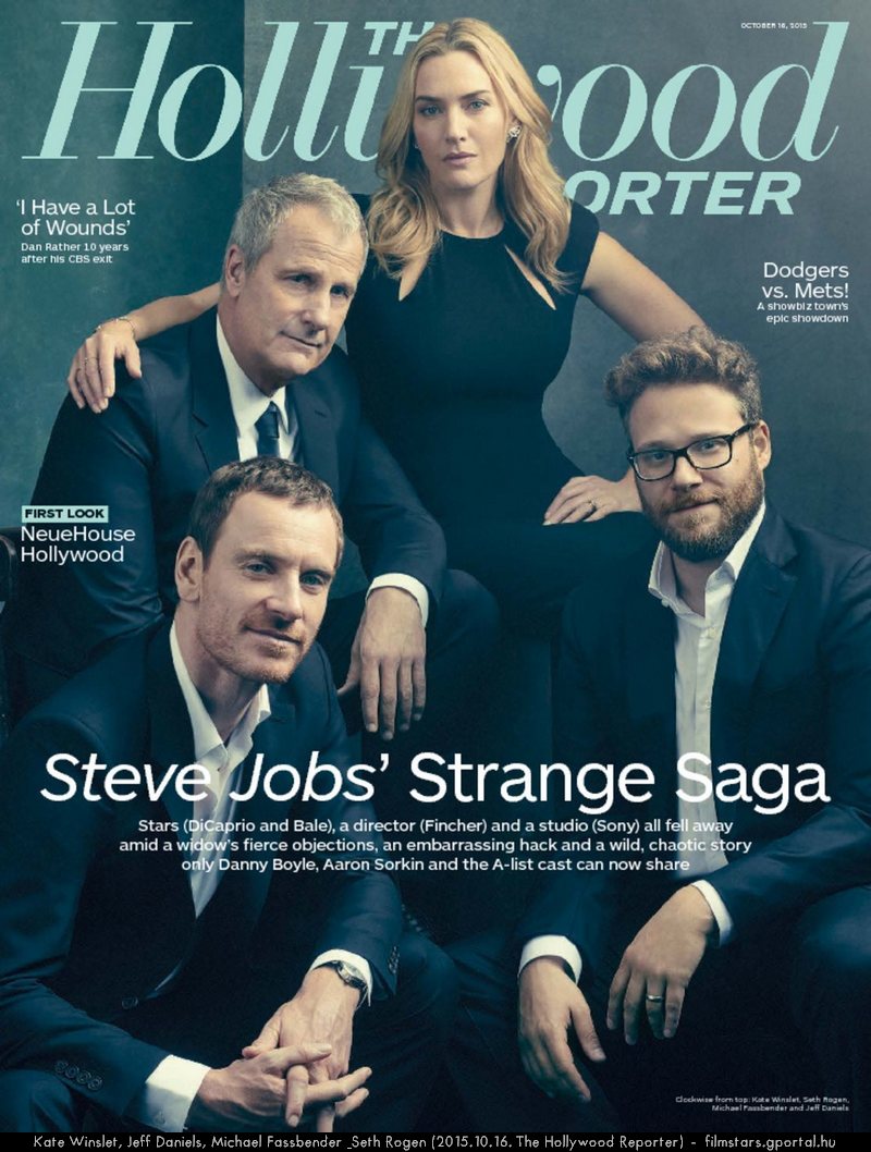 Kate Winslet, Jeff Daniels, Michael Fassbender & Seth Rogen (2015.10.16. The Hollywood Reporter)