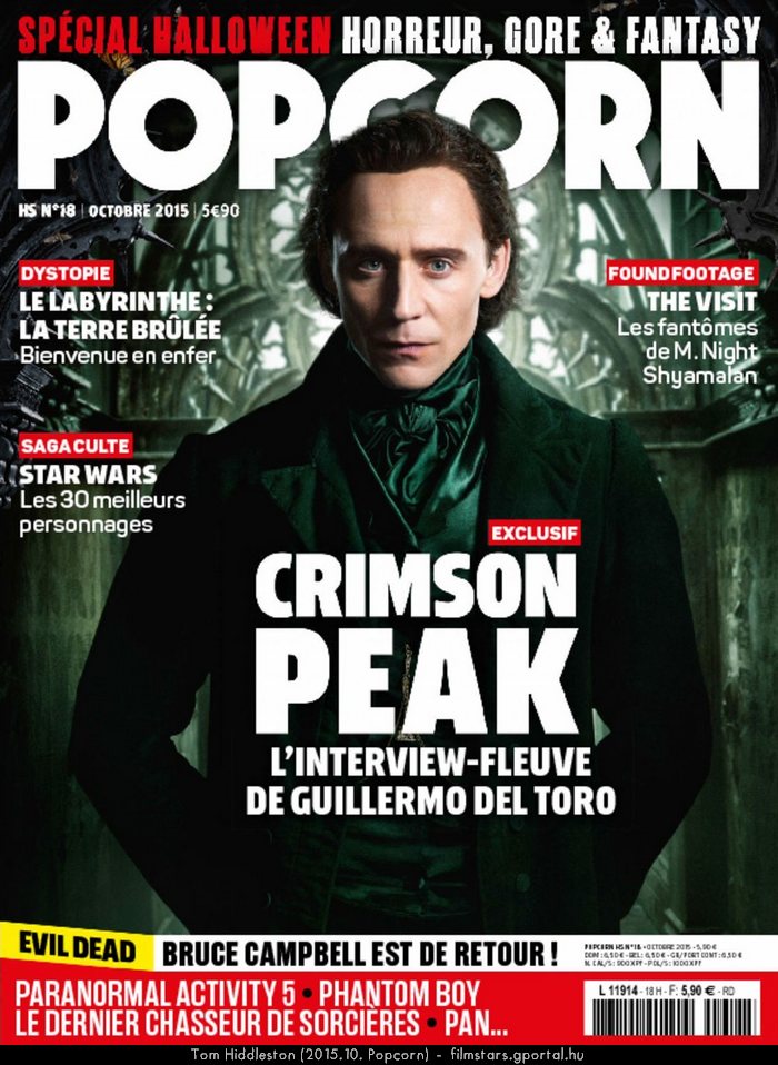Tom Hiddleston (2015.10. Popcorn)