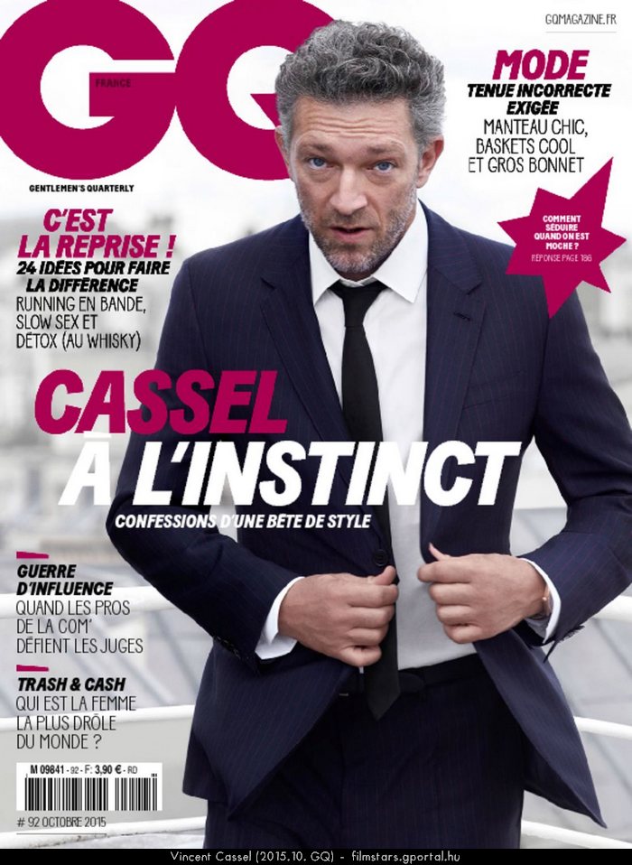 Vincent Cassel (2015.10. GQ)