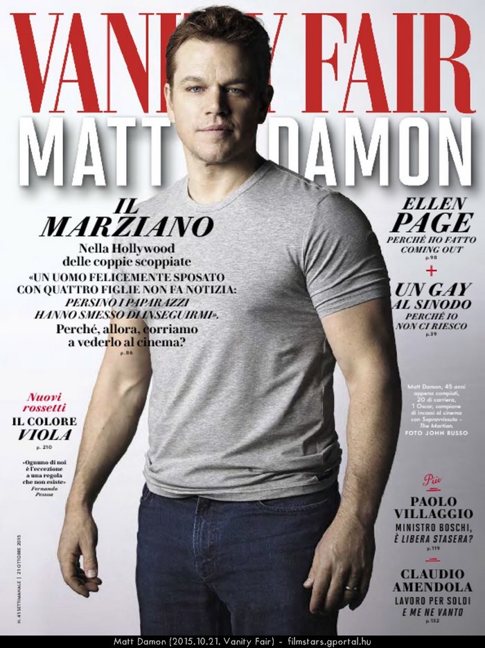 Matt Damon (2015.10.21. Vanity Fair)