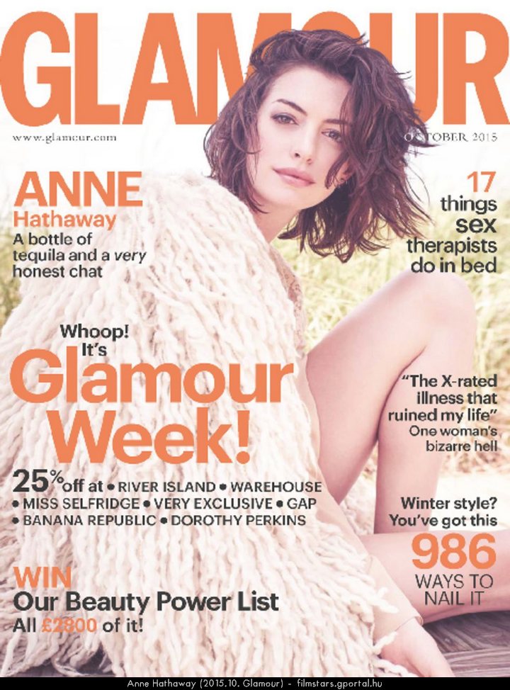 Anne Hathaway (2015.10. Glamour)