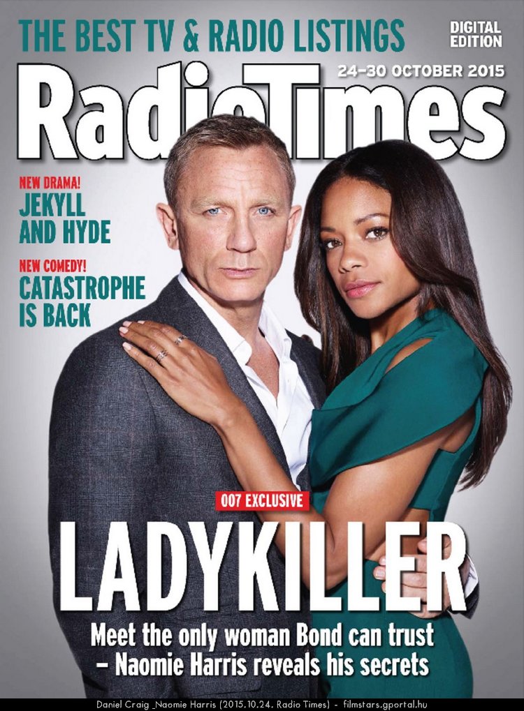 Daniel Craig & Naomie Harris (2015.10.24. Radio Times)