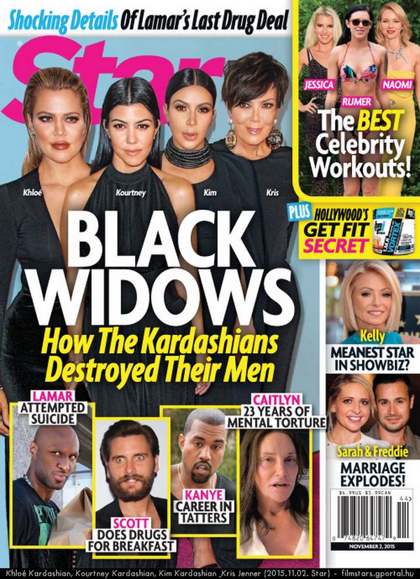 Khlo Kardashian, Kourtney Kardashian, Kim Kardashian & Kris Jenner (2015.11.02. Star)