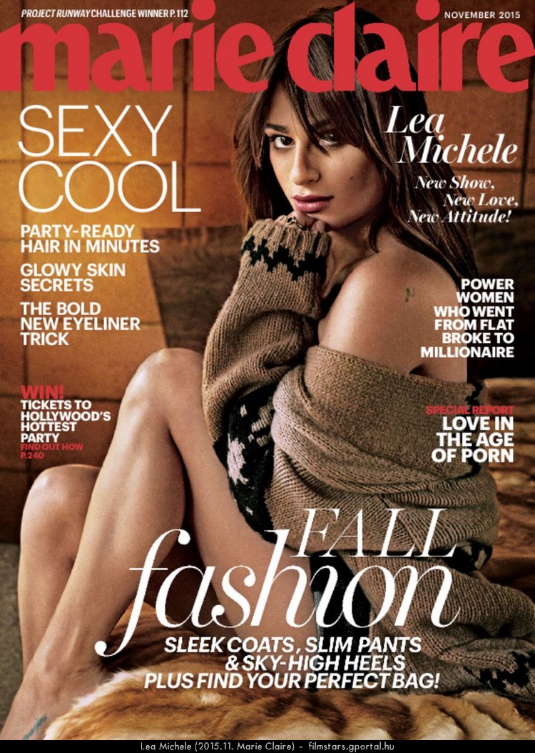 Lea Michele (2015.11. Marie Claire)