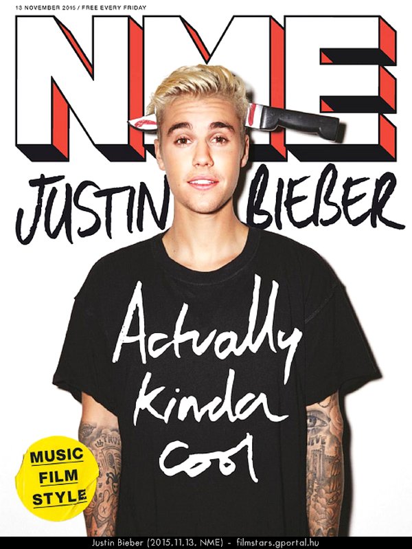 Justin Bieber (2015.11.13. NME)