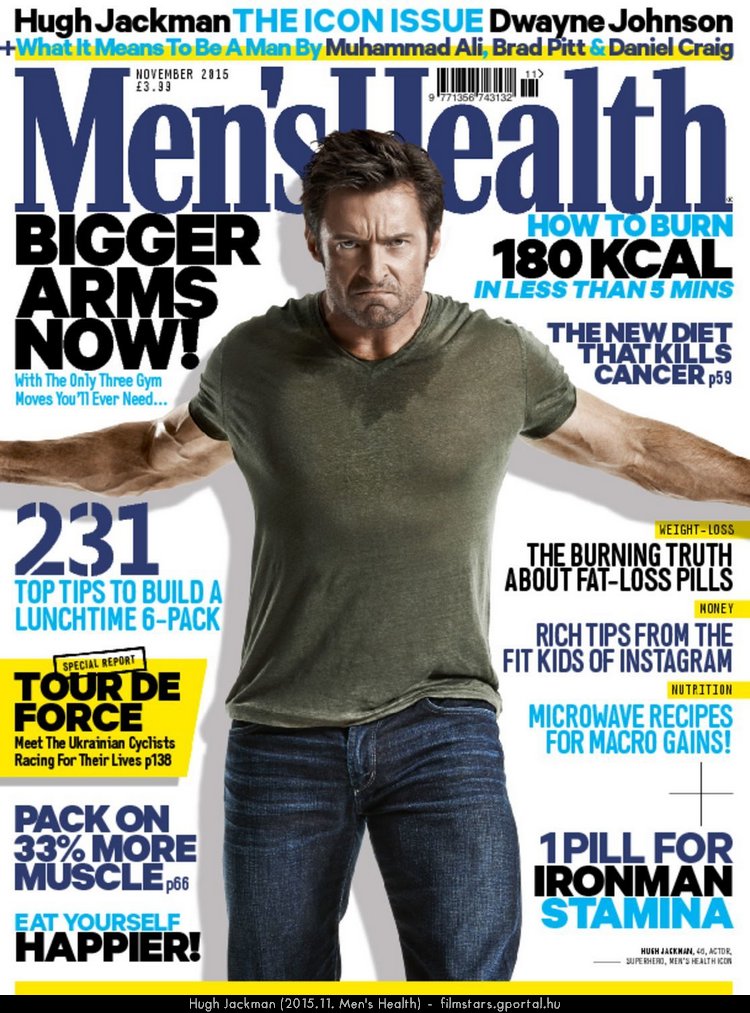 Hugh Jackman (2015.11. Men's Health)