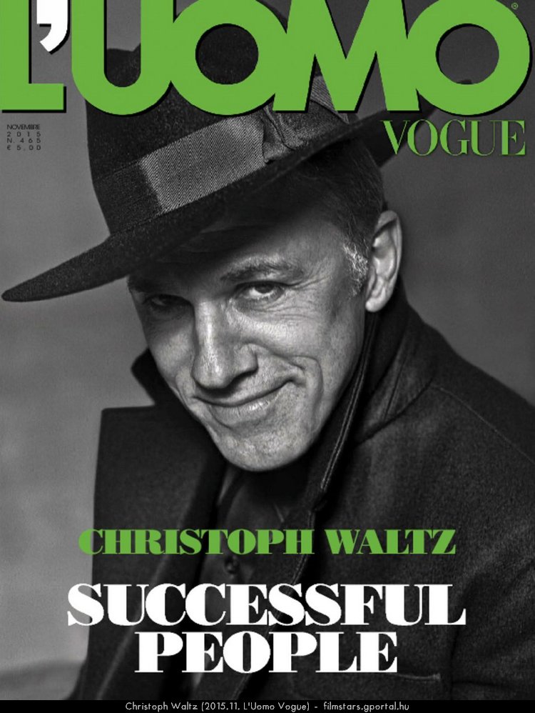 Christoph Waltz (2015.11. L'Uomo Vogue)