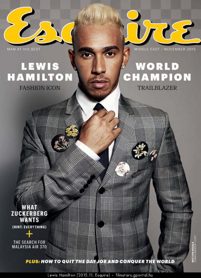 Lewis Hamilton (2015.11. Esquire)