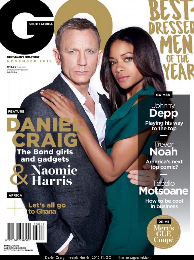 Daniel Craig & Naomie Harris (2015.11. GQ)
