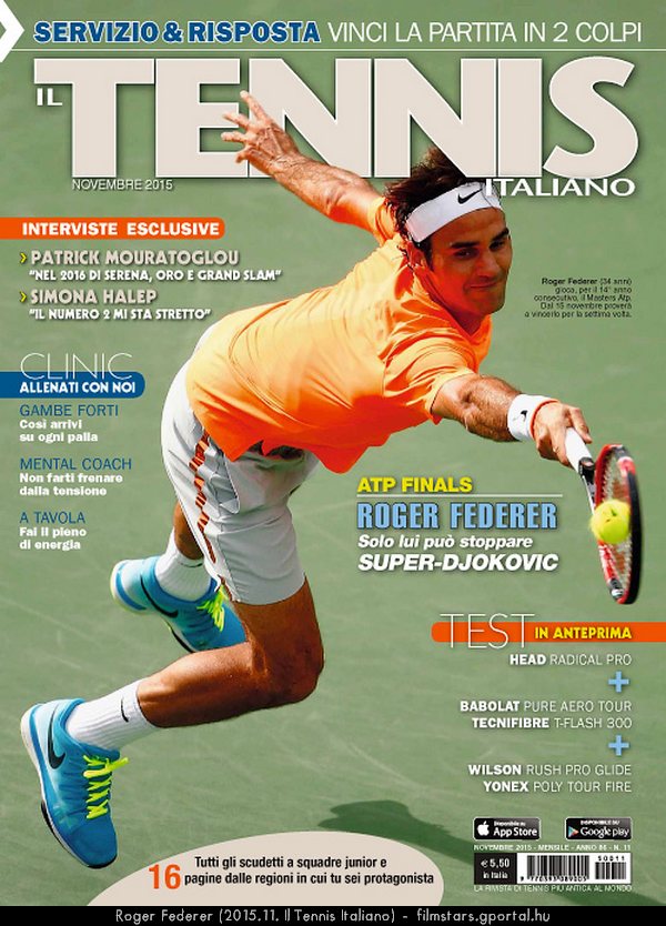 Roger Federer (2015.11. Il Tennis Italiano)