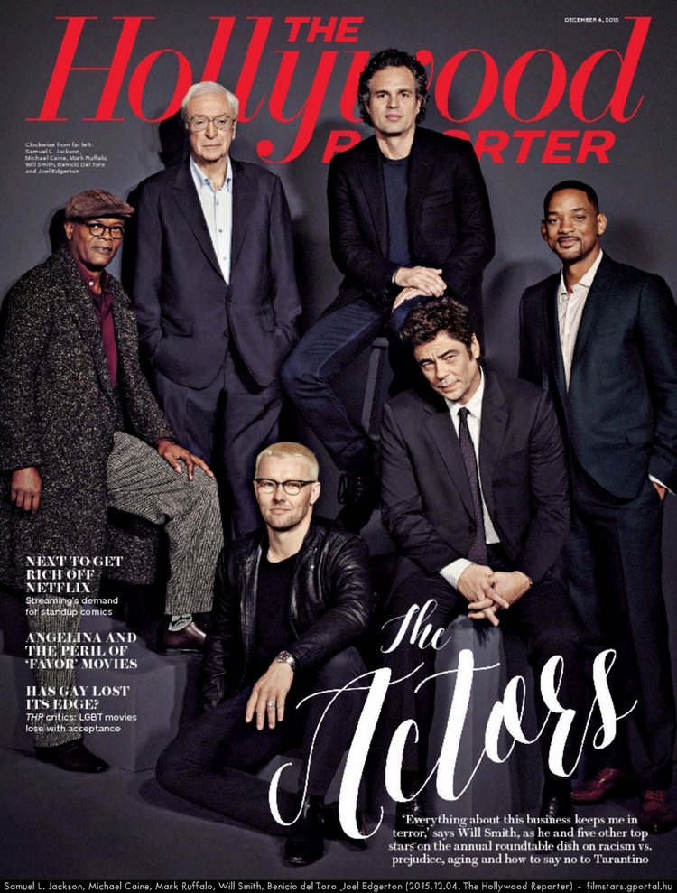 Samuel L. Jackson, Michael Caine, Mark Ruffalo, Will Smith, Benicio del Toro & Joel Edgerton (2015.12.04. The Hollywood Reporter)