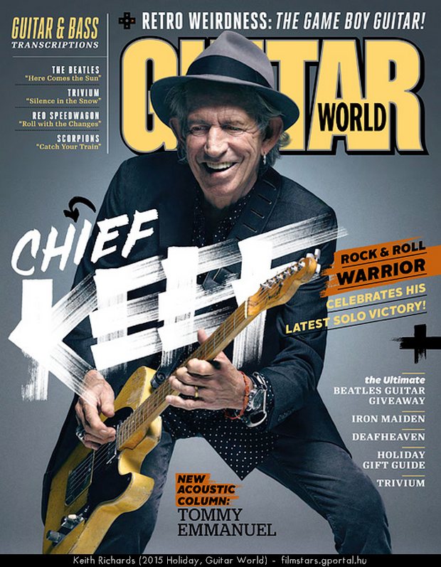 Keith Richards (2015 Holiday, Guitar World)