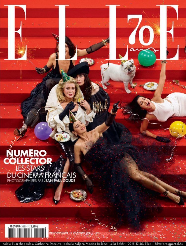 Adèle Exarchopoulos, Catherine Deneuve, Isabelle Adjani, Monica Bellucci & Leïla Bekhti (2015.12.15. Elle)