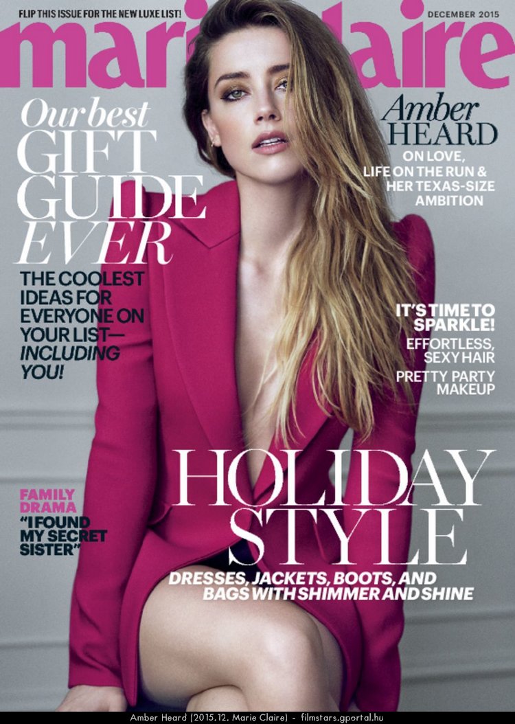 Amber Heard (2015.12. Marie Claire)
