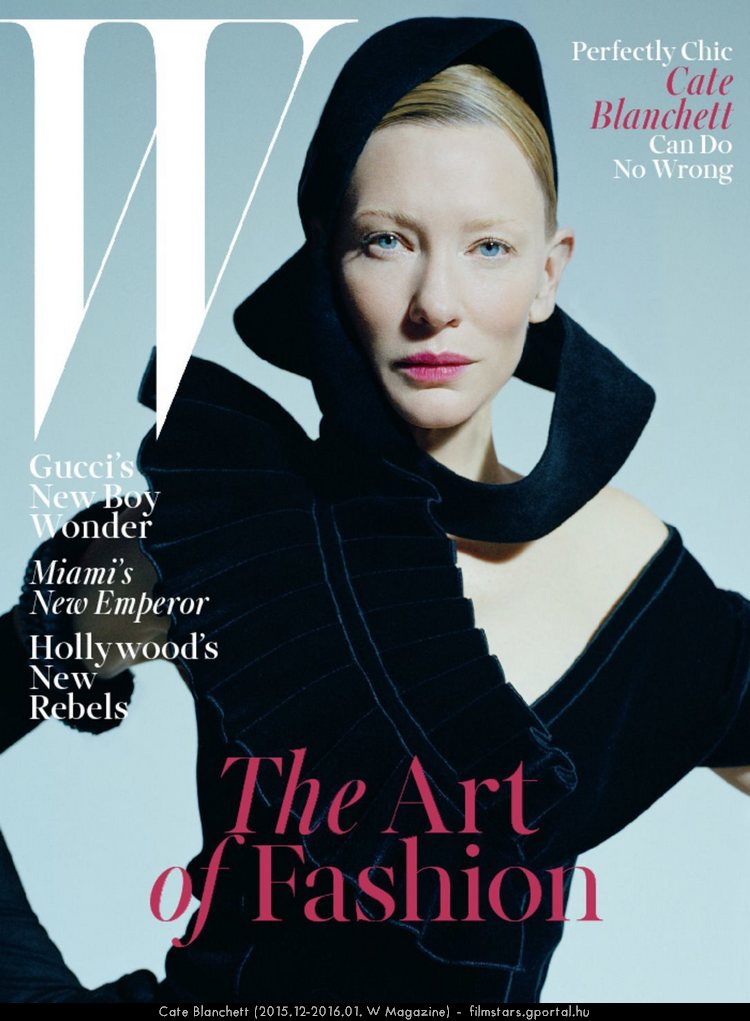 Cate Blanchett (2015.12-2016.01. W Magazine)