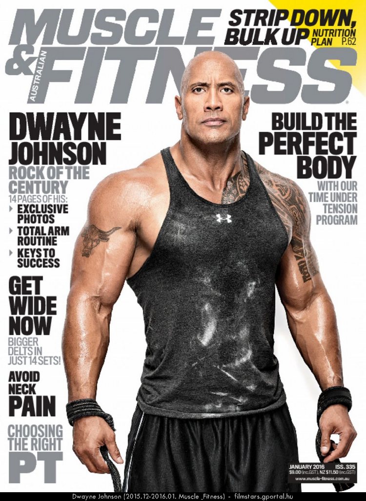 Dwayne Johnson (2015.12-2016.01. Muscle & Fitness)