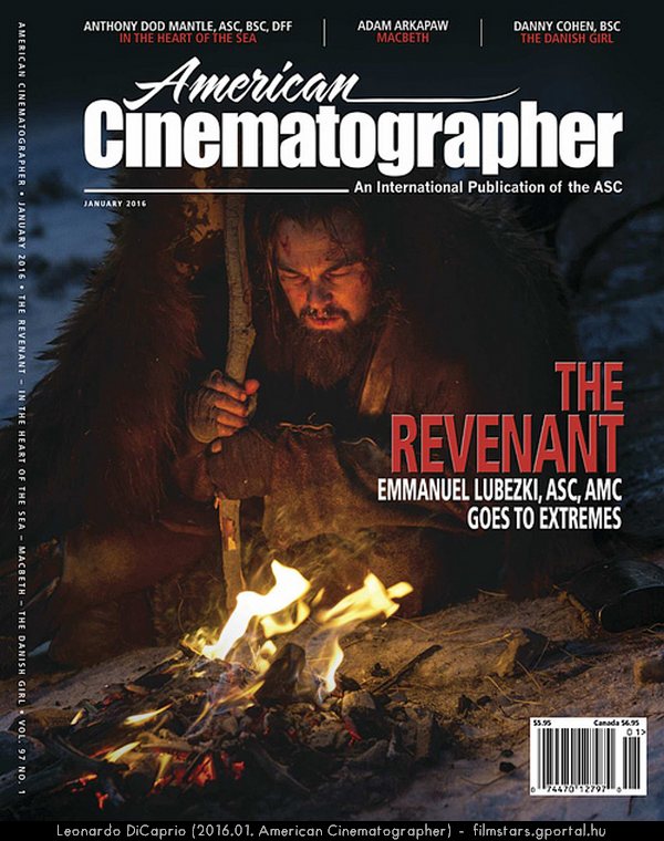 Leonardo DiCaprio (2016.01. American Cinematographer)