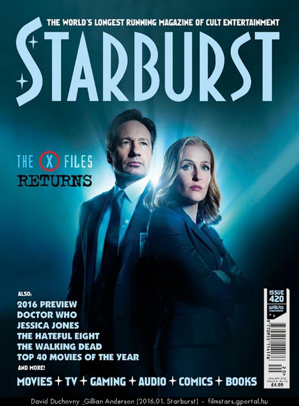 David Duchovny & Gillian Anderson (2016.01. Starburst)