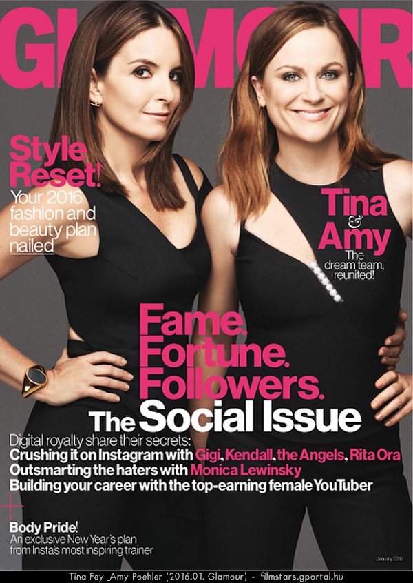 Tina Fey & Amy Poehler (2016.01. Glamour)