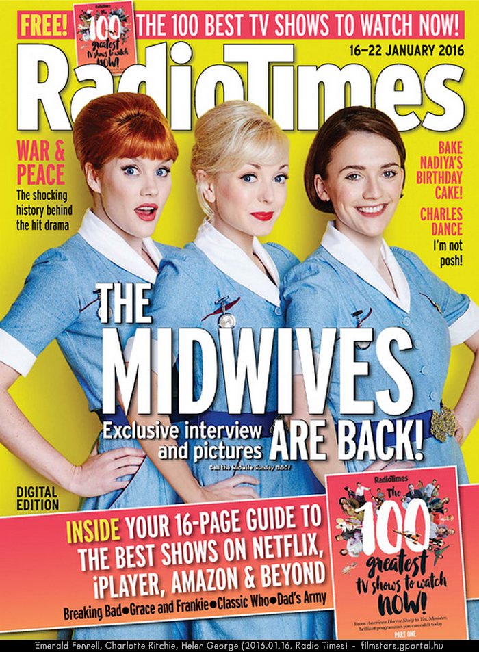 Emerald Fennell, Charlotte Ritchie, Helen George (2016.01.16. Radio Times)