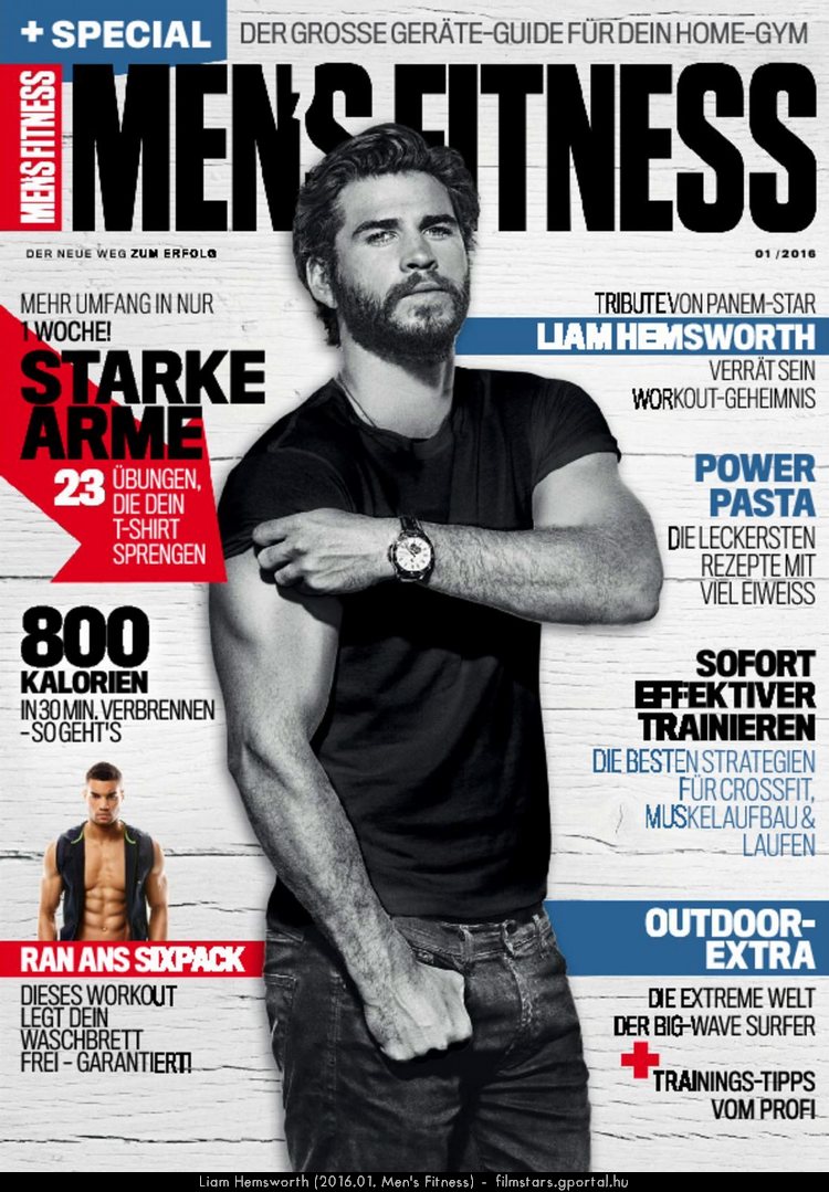 Liam Hemsworth (2016.01. Men's Fitness)