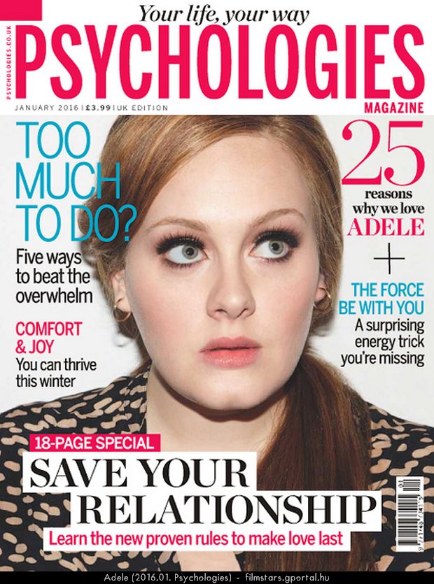 Adele (2016.01. Psychologies)