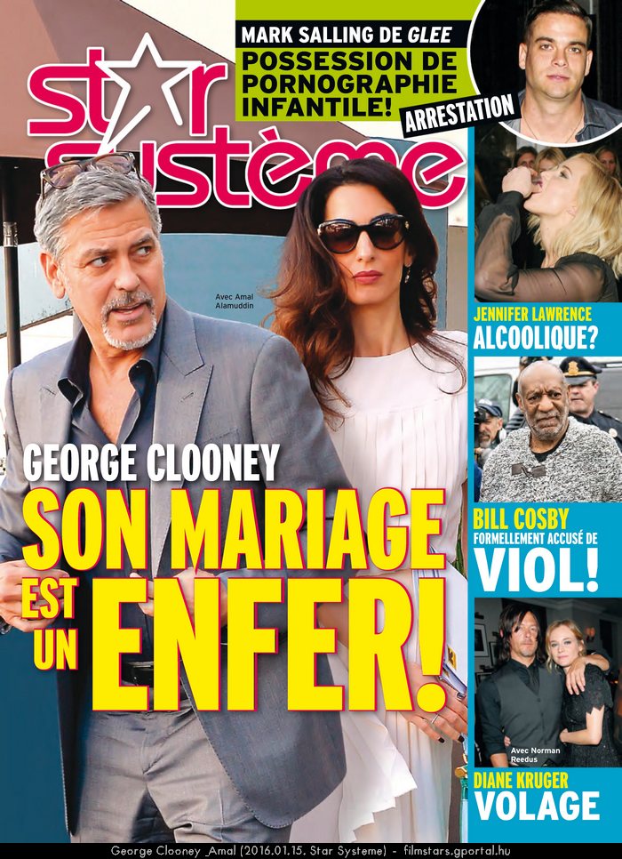 George Clooney & Amal (2016.01.15. Star Système)