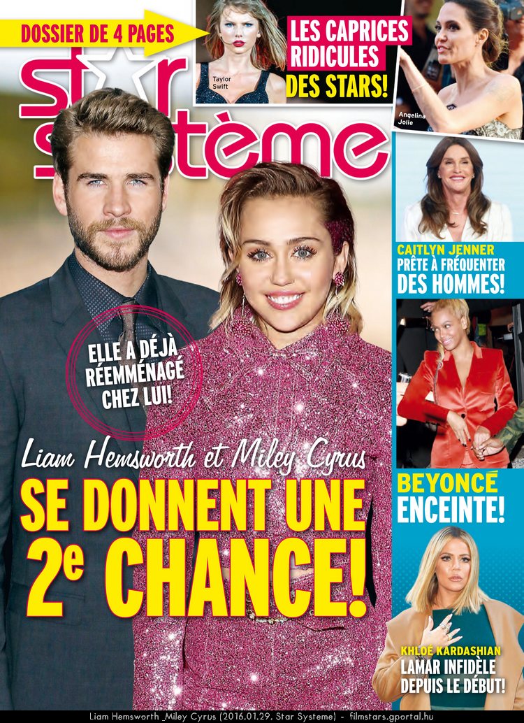 Liam Hemsworth & Miley Cyrus (2016.01.29. Star Système)