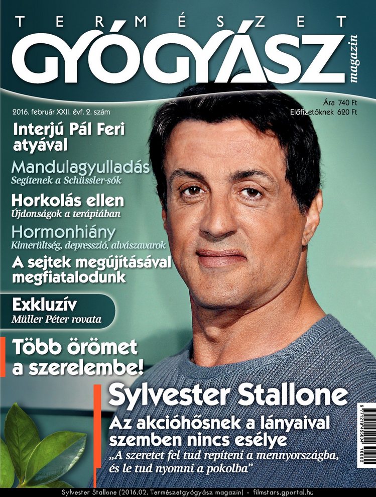 Sylvester Stallone (2016.02. Termszetgygysz magazin)