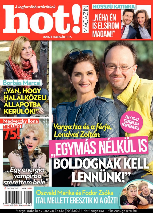 Varga Izabella s Lendvai Zoltn (2016.02.11. Hot! magazin)