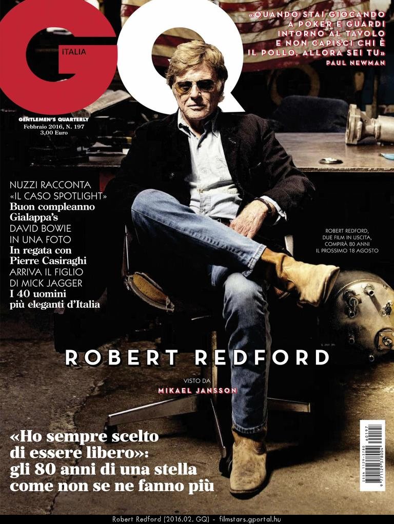 Robert Redford (2016.02. GQ)