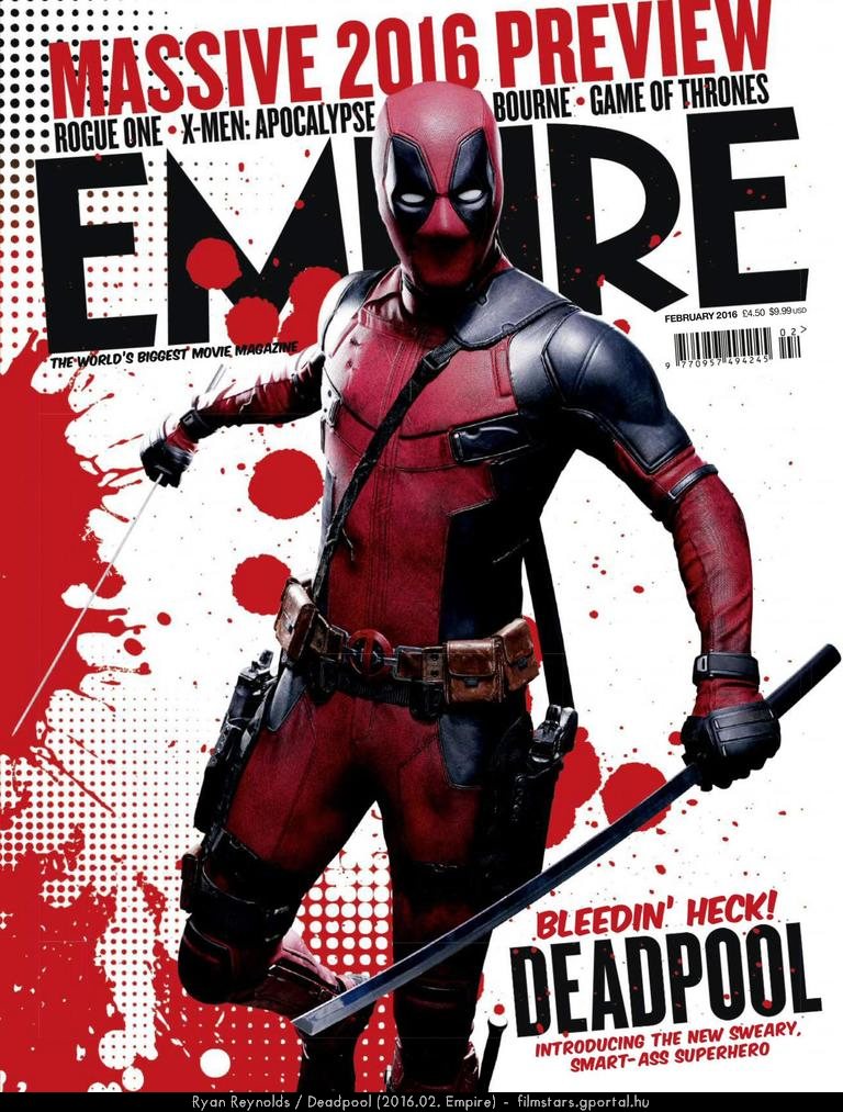 Ryan Reynolds / Deadpool (2016.02. Empire)