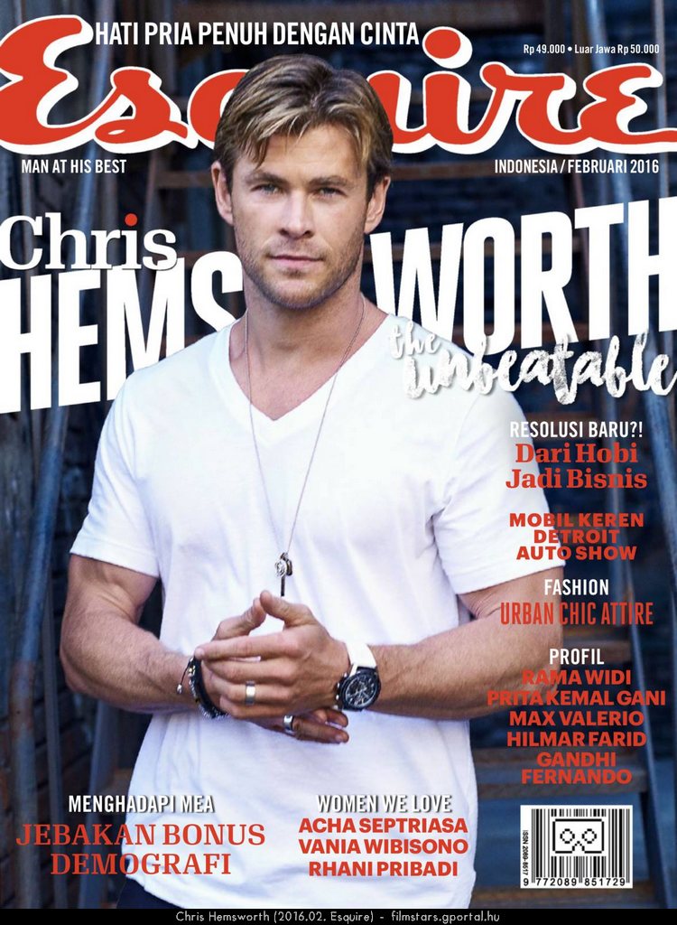 Chris Hemsworth (2016.02. Esquire)