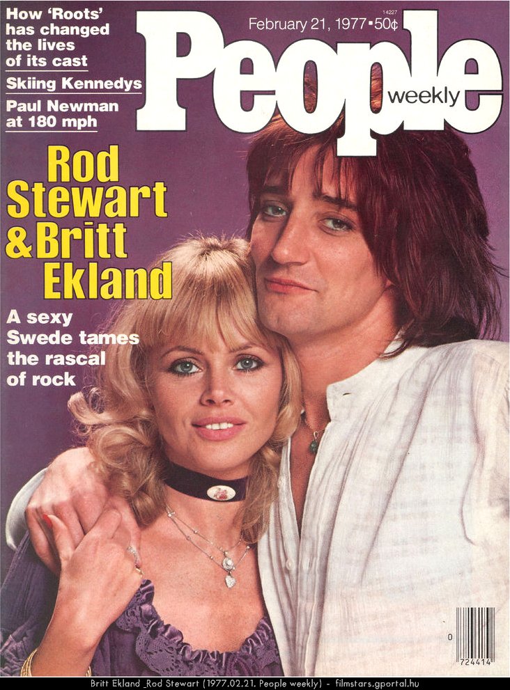 Britt Ekland & Rod Stewart (1977.02.21. People weekly)