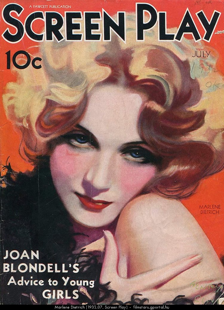 Marlene Dietrich (1932.07. Screen Play)