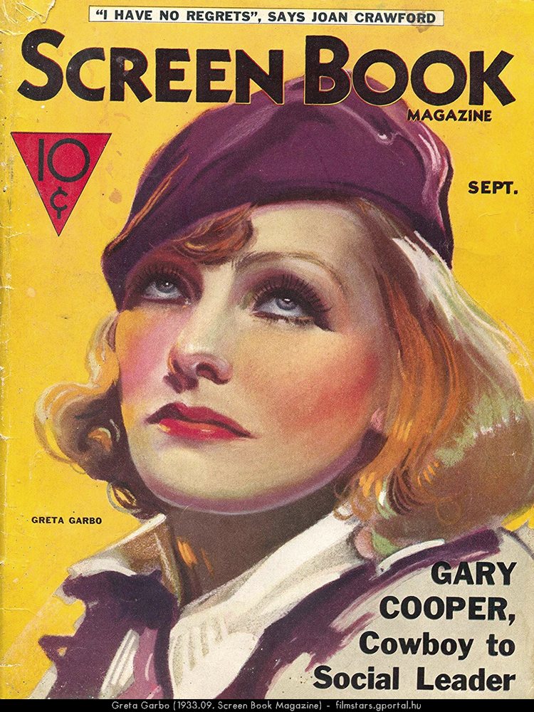 Greta Garbo (1933.09. Screen Book Magazine)