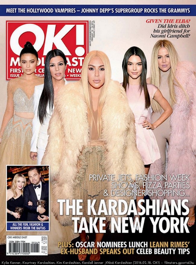 Kylie Kenner, Kourtney Kardashian, Kim Kardashian, Kendall Jenner & Khlo Kardashian (2016.02.18. OK!)