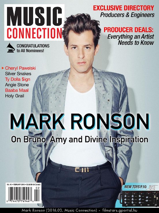 Mark Ronson (2016.02. Music Connection)