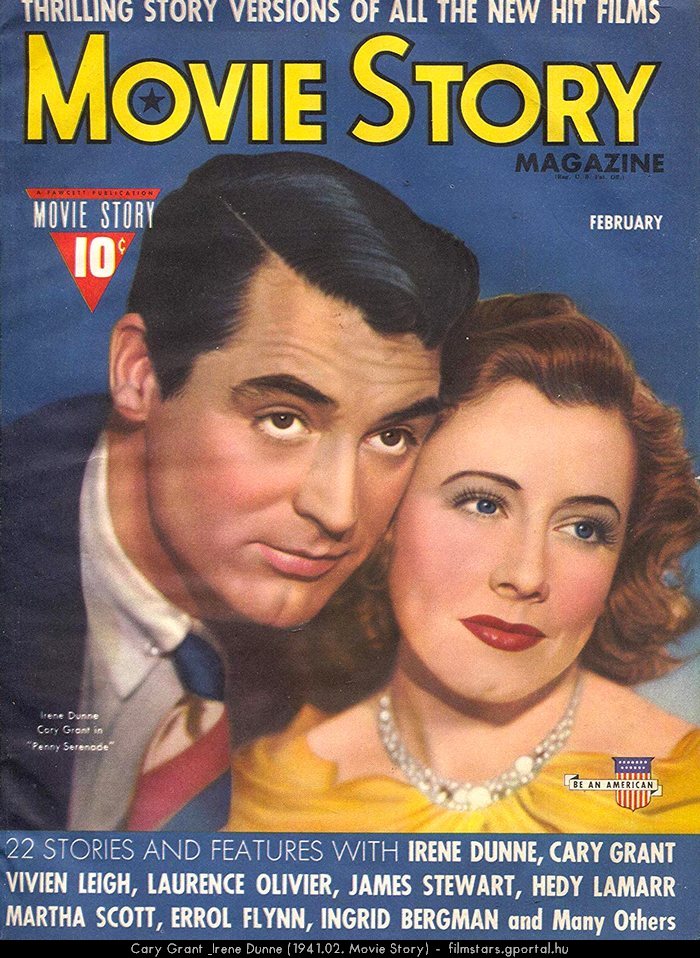 Cary Grant & Irene Dunne (1941.02. Movie Story)