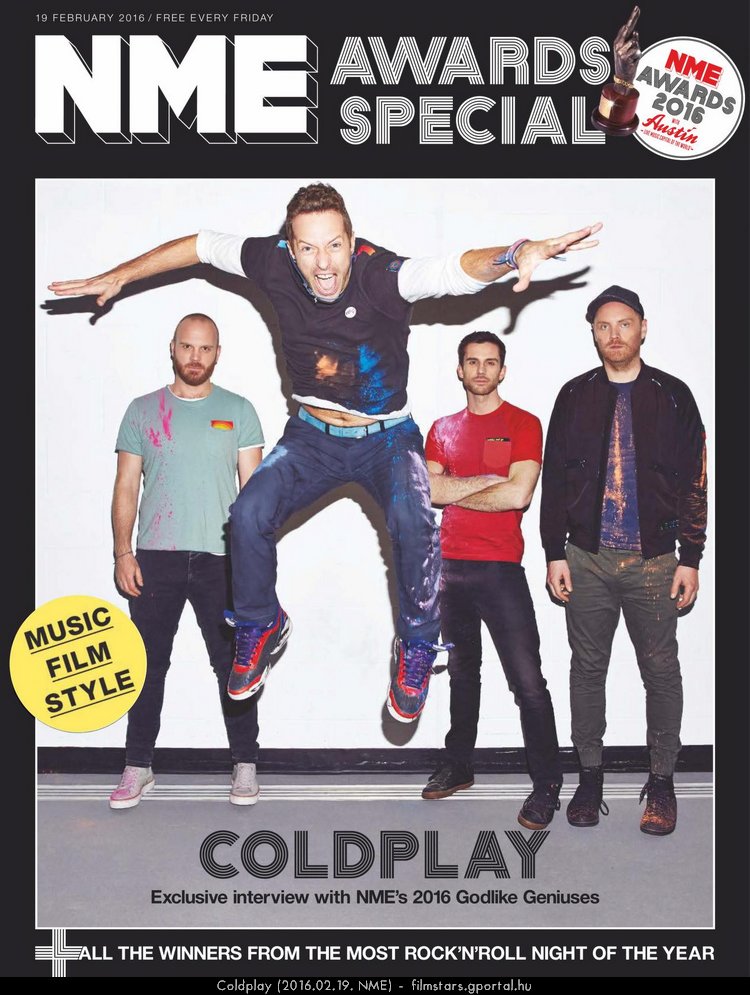 Coldplay (2016.02.19. NME)