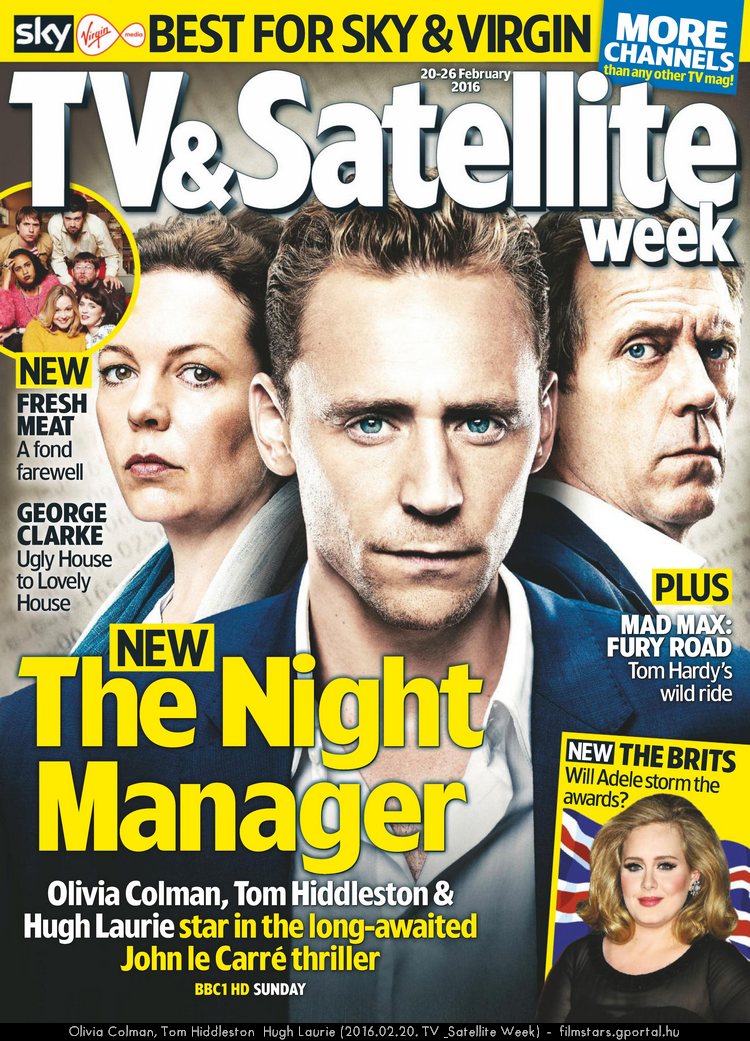 Olivia Colman, Tom Hiddleston & Hugh Laurie (2016.02.20. TV & Satellite Week)