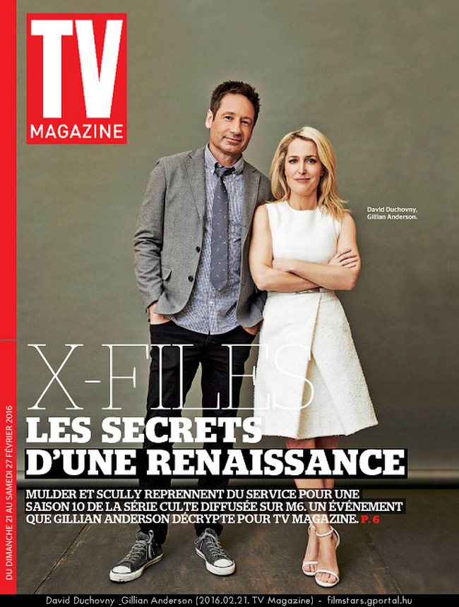 David Duchovny & Gillian Anderson (2016.02.21. TV Magazine)