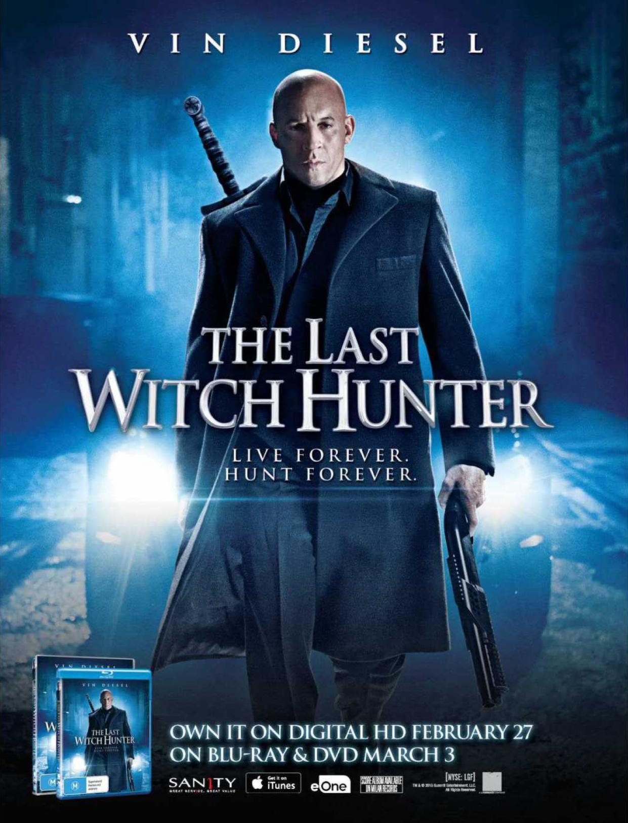 Az utols boszorknyvadsz (The Last Witch Hunter) (2015)