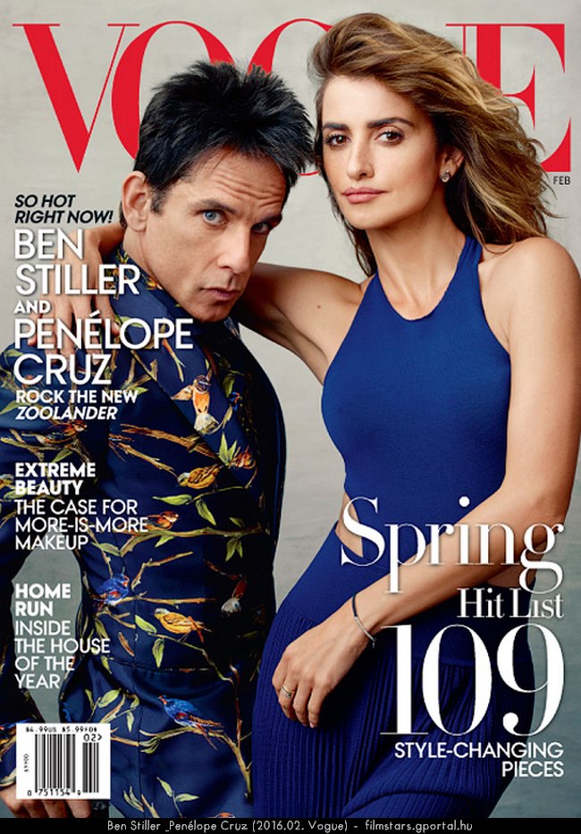 Ben Stiller & Penlope Cruz (2016.02. Vogue)